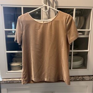 J. Crew Velvety Tan Blouse‎